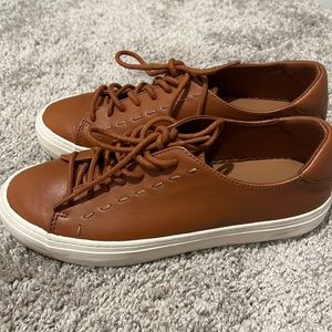 Leather shoes worn once!